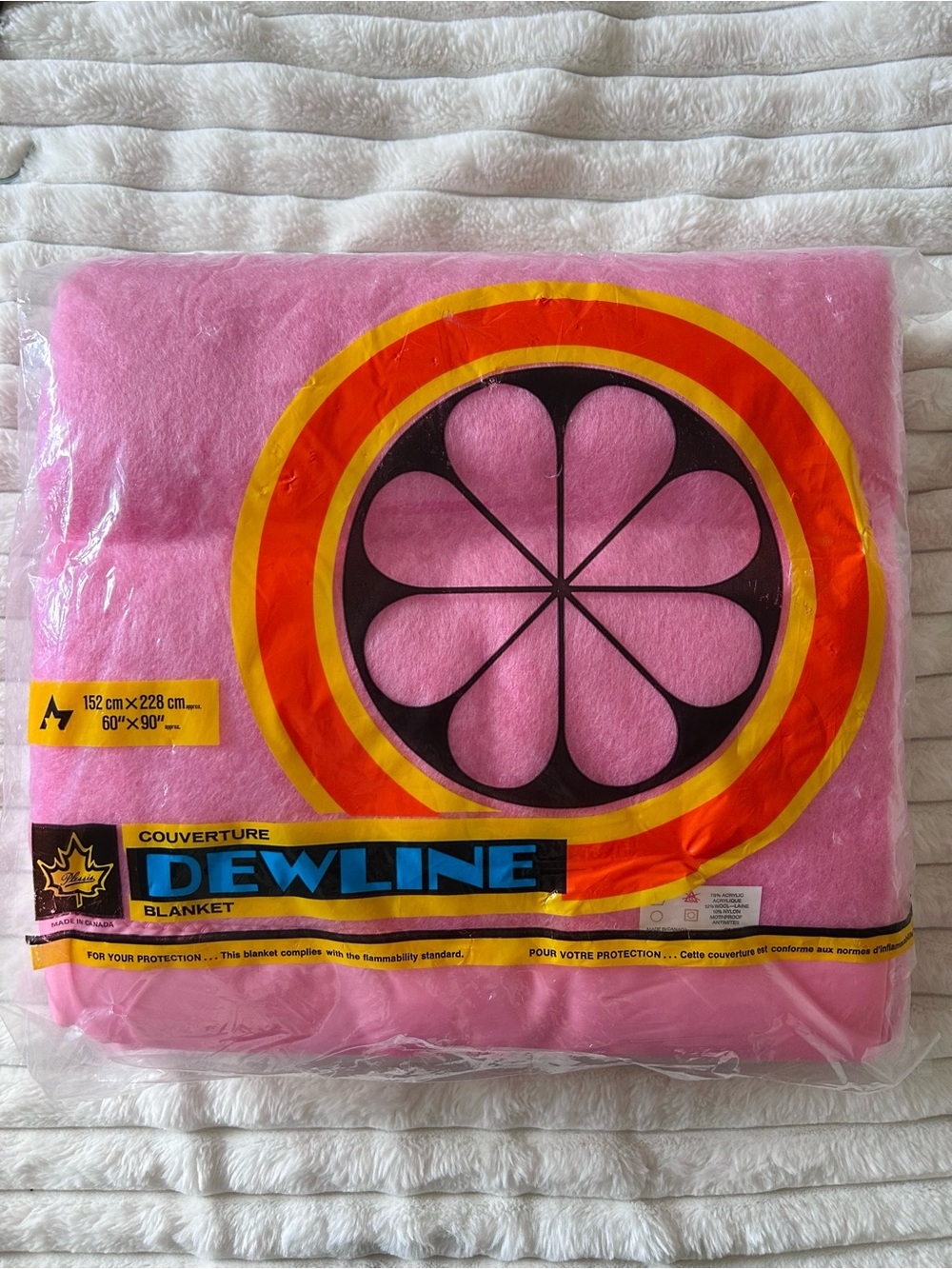VINTAGE Deadstock Dewline Blanket